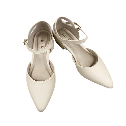 Giselle Colls - Maeve Sandal Heels Wanita 3 cm-Cream
