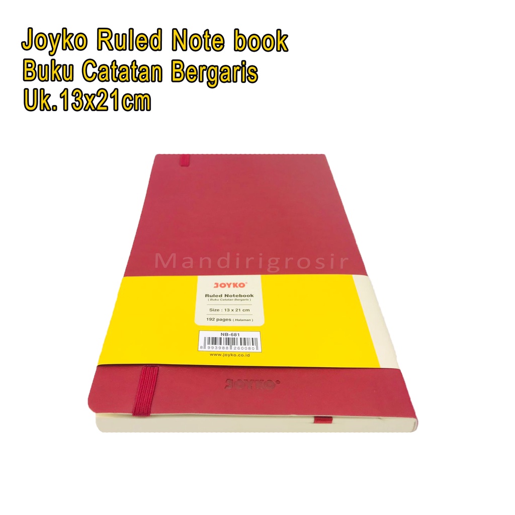 Buku Catatan Bergaris *Joyko NB-681 * Ruled Note book * Uk.13x21cm