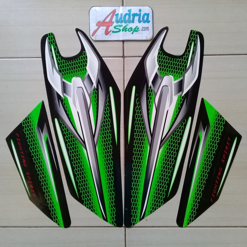 Sticker Striping motor yamaha rx king 2007 hijau