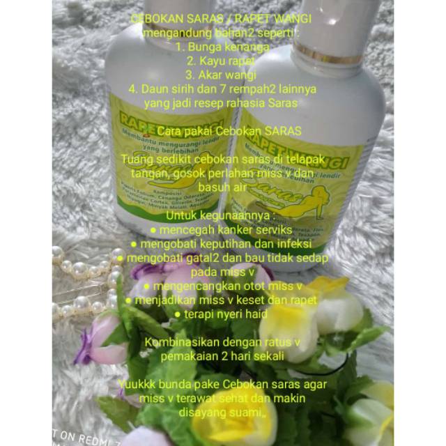 Cebokan saras/rapet wangi