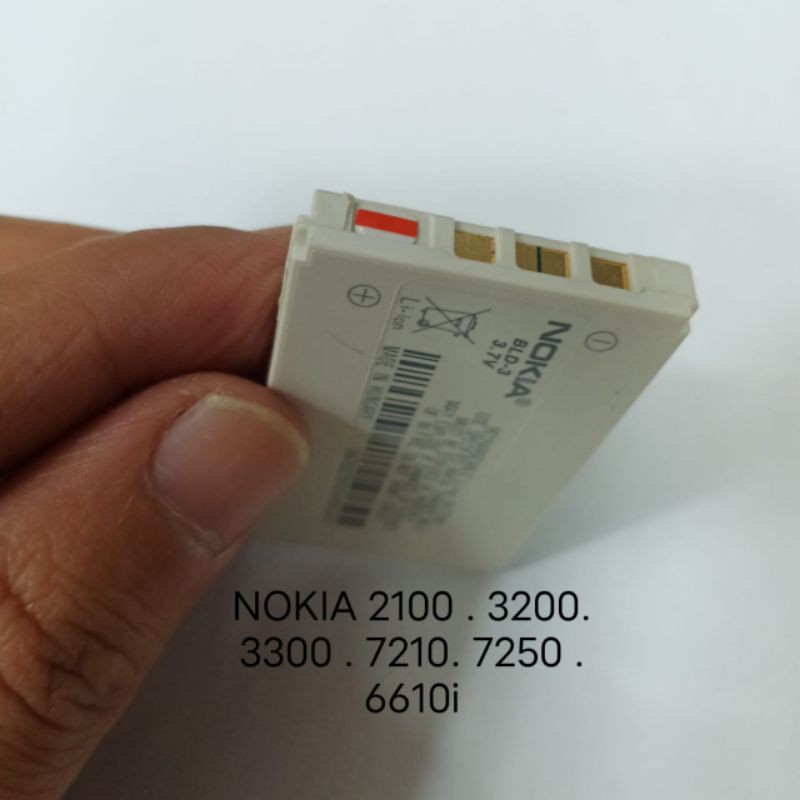 Baterai NOKIA 2100 . 3200 . 3300 . 7210i . 7250 . 6610i BLD3 BLD-3 Batre batteray baterei batrei