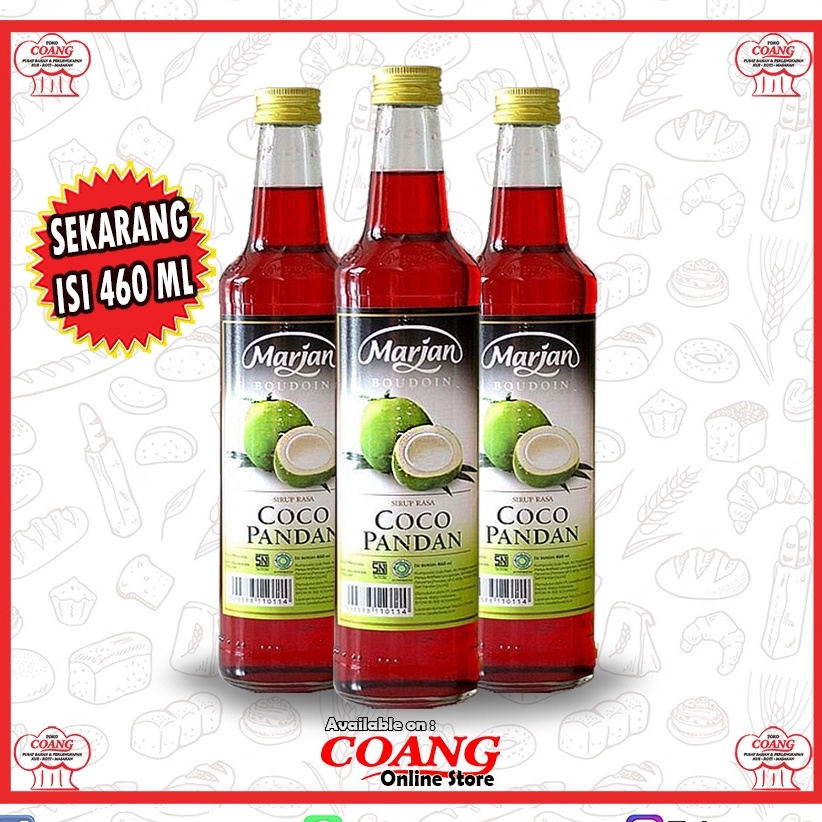 

MARJAN SIRUP COCOPANDAN 460 ML - CITA RASA MEWAH ASLI