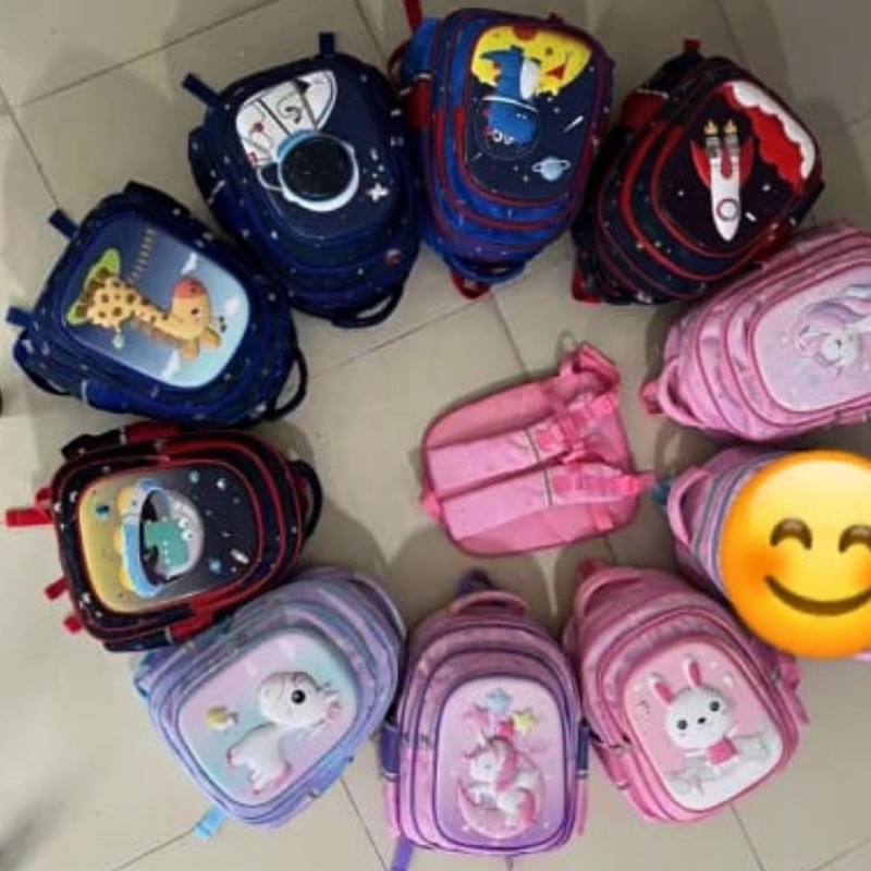 RANSEL SEKOLAH KARAKTER IMPORT TIMBUL 3D SANGAT COCOK BUAT TK/SD BAHAN PARASUT ANTI AIR