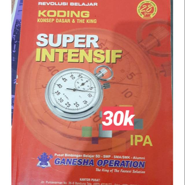 Buku Ganesha Operation Super Intensif