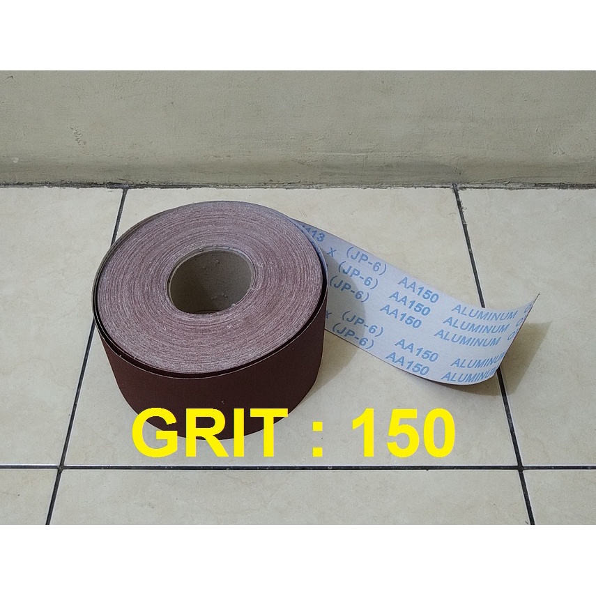 Amplas Roll Meteran - Belt Sander Grit 150 Panjang 1 Meter