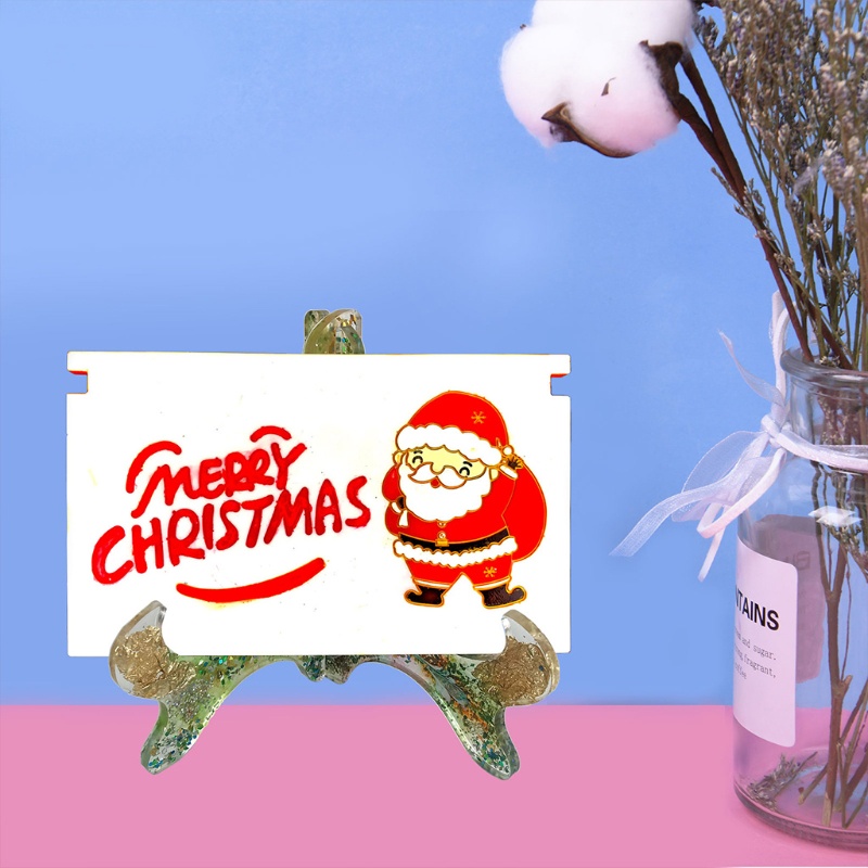 Cetakan Resin Epoksi Desain Merry Christmas Untuk Dekorasi Kerajinan Perhiasan Liontin