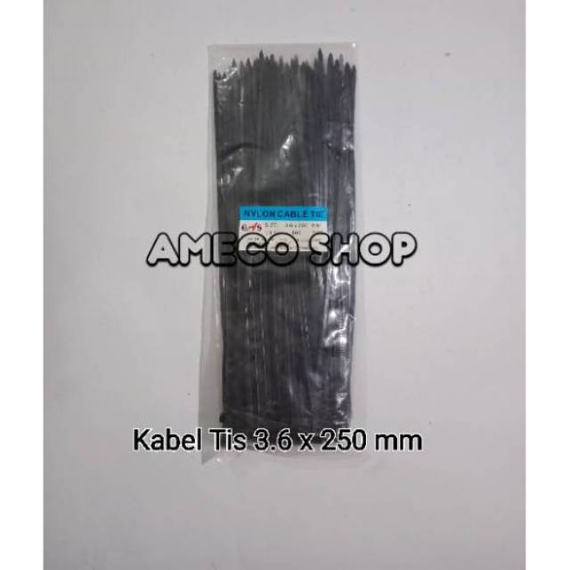 Kabel Tis / Cable Ties 3.6 x 250 Hitam