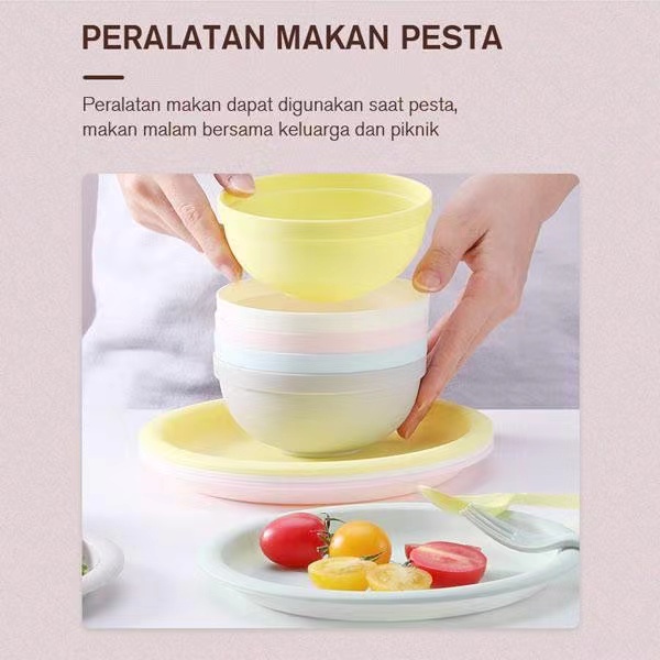 Mangkok Plastik Samono STW01B Tahan Panas Microwaveable Foodgrade BPA Free