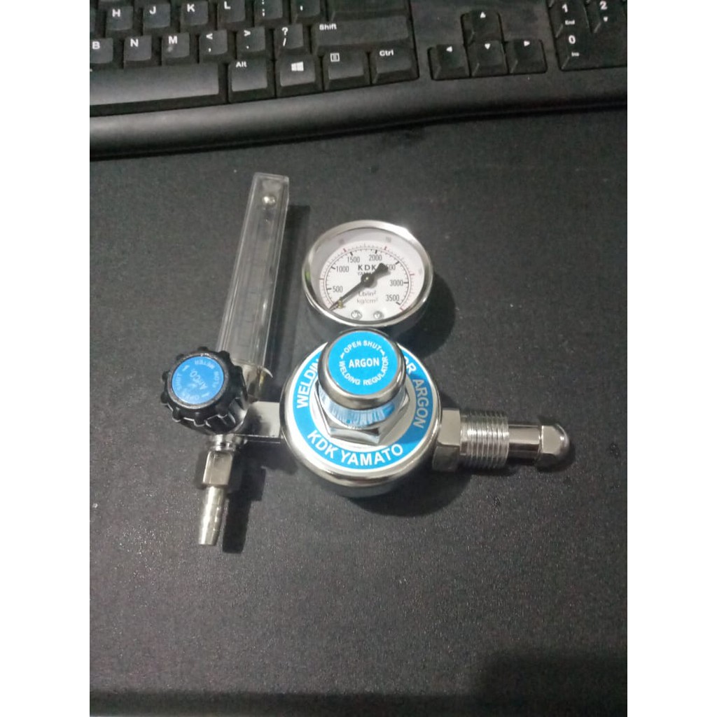 Regulator Las Argon YAMATO / Tabung Las regulator argon angin travo las alat alat teknik bangunan bengkel aksesories stainless steel - regulator las argon murah