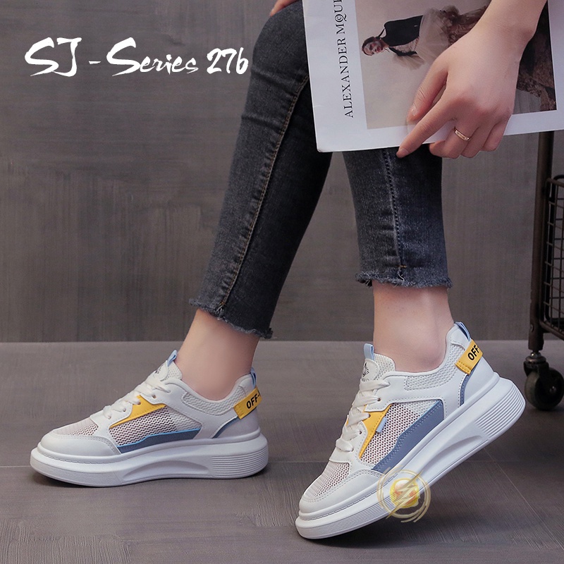 {JWALK} Sepatu Sneakers Wanita Tali Trendy Casual Kuliah Hangout Kualitas Import Premium - 276