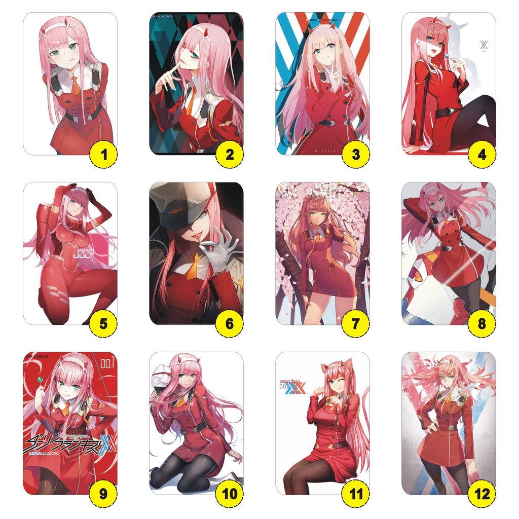print cetak Poster custom Anime zero two Darling in the FranXX full colour hd-1