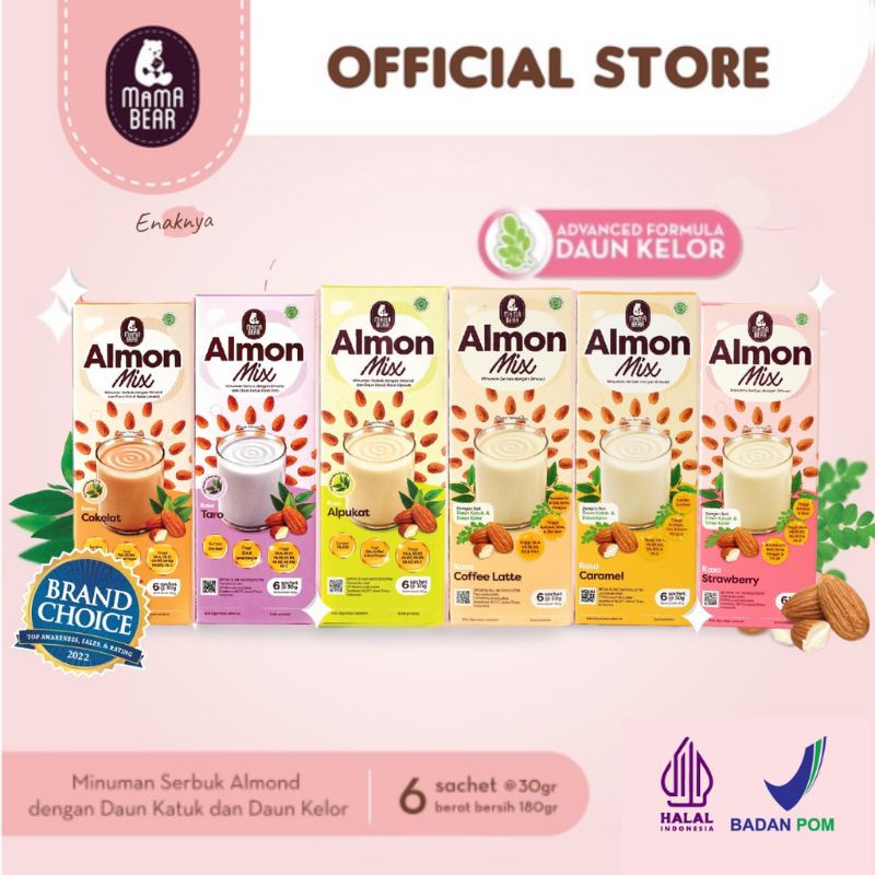 Jual Mama Bear Almon Mix Susu Almond Pelancar Asi Mamabear Almonmix Asi Booster Almond Milk 6938