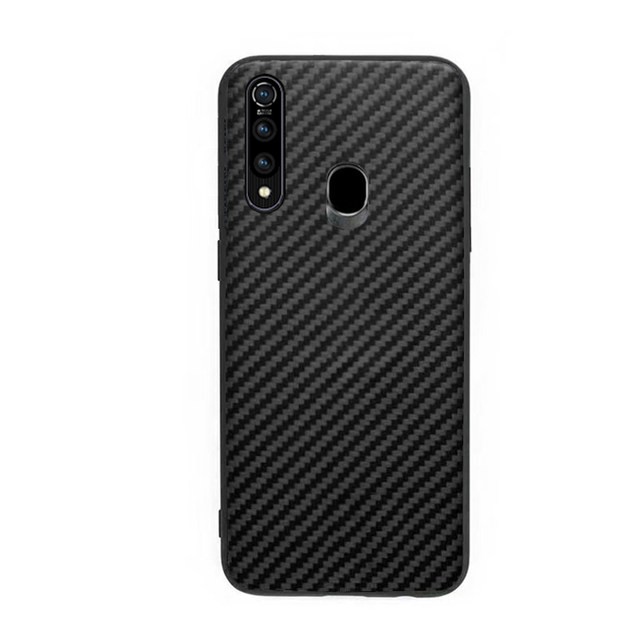 Vivo Y19 Soft Case Fiber Carbon