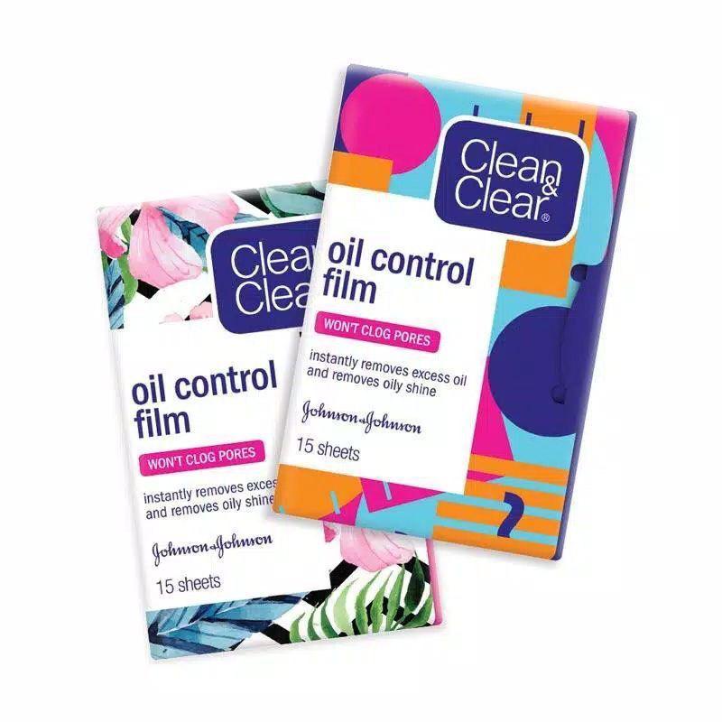 ☘️ CHAROZA ☘️ CLEAN &amp; CLEAR Oil Control Film Face Paper Blue | Pink