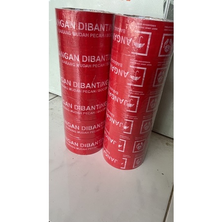 Lakban selotip warna putih FRAGILE 12 pcs ready stok bandung