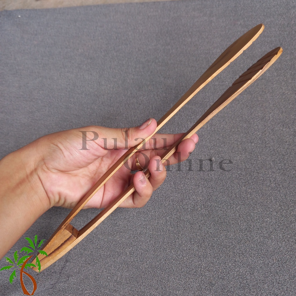 Penjepit Makanan / Capitan Kayu Jati / Capit Makanan / Wooden Tongs