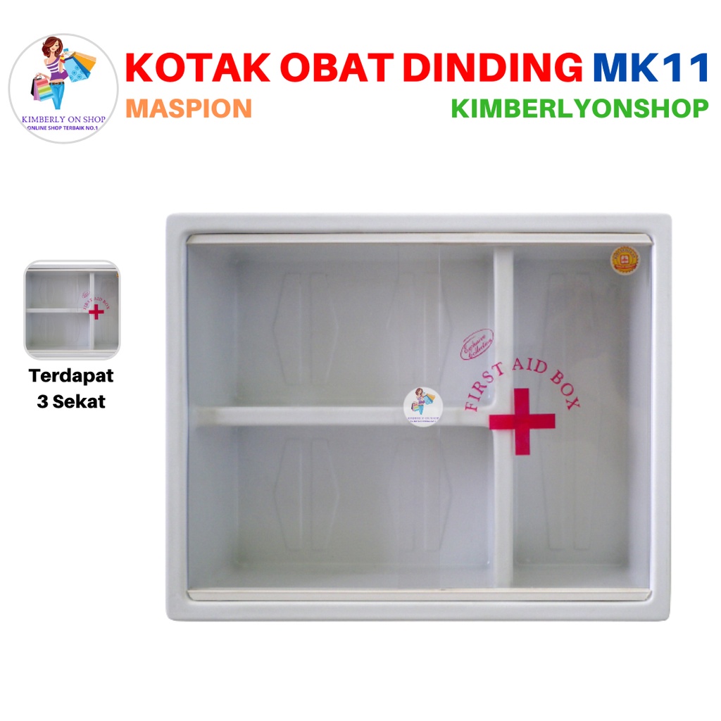 Kotak Tempat Obat P3k Dinding First Aid Box MK 11 Maspion