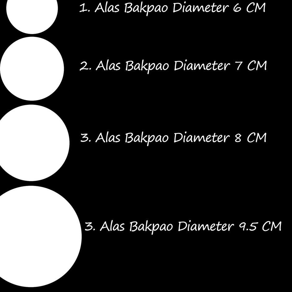 

KERTAS BAKPAO 8CM 500LBR - ALAS BAKPAU 8 CM - BAKING PAPER ROTI BULAT BAK PAO - BAK PAU PAPER