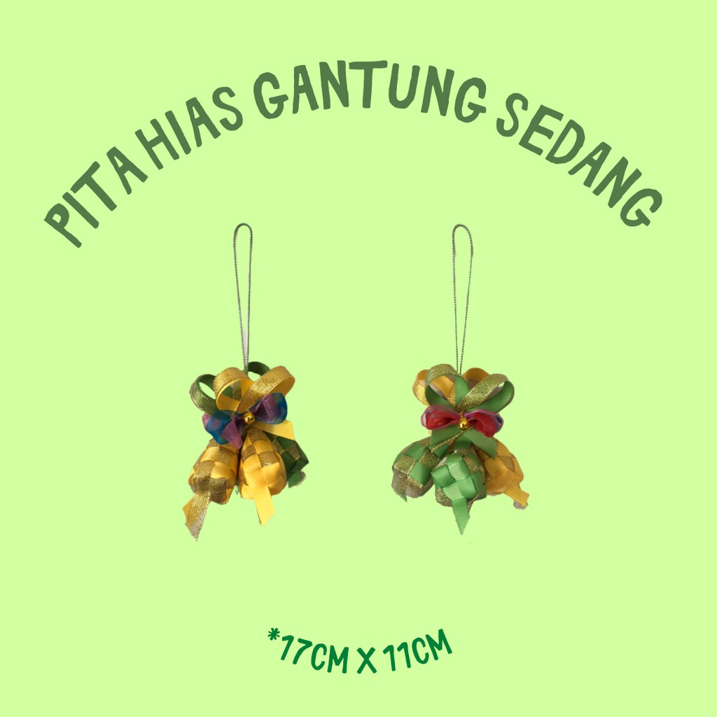 

Pita Hias Sedang Gantung Lebaran Idul Fitri Ketupat