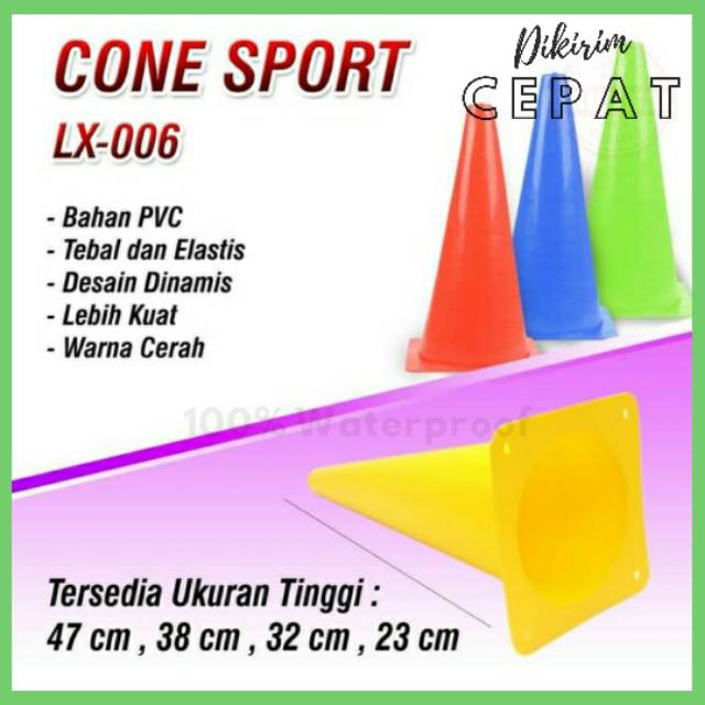Cone Kerucut latihan olahraga 32cm LX0066