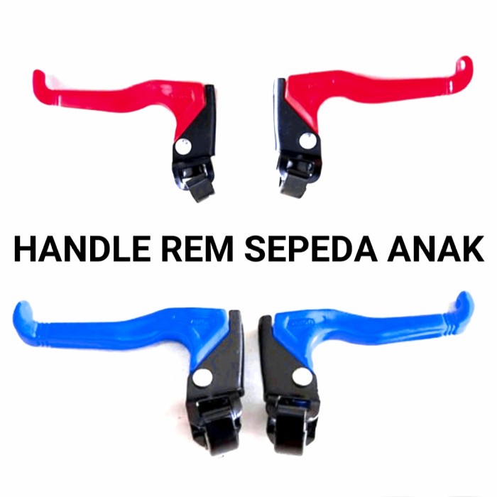 Sepasang Handle rem sepeda anak 12 16 18 20 inch bmx handel lipat mini hendel inchi