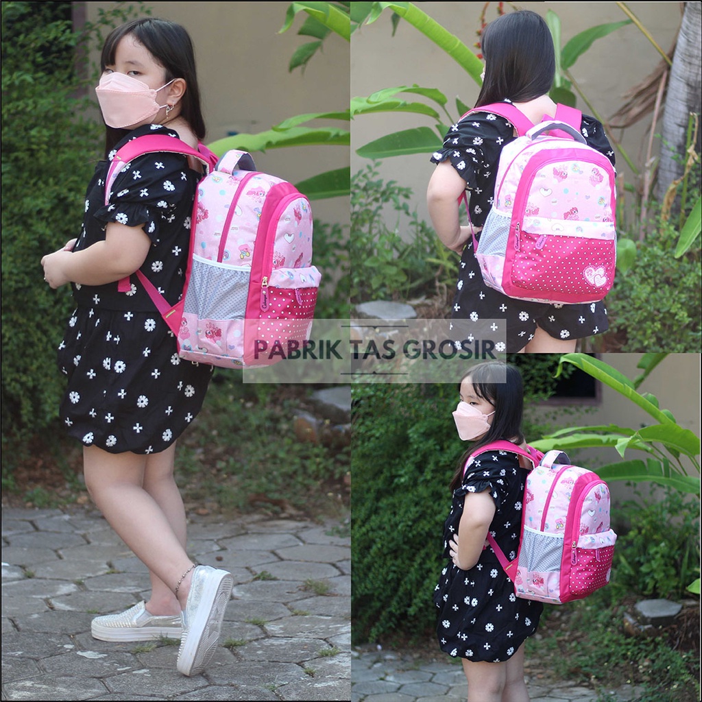 Jual Ransel Anak Perempuan TK SD Tas Gendong Cewek Cantik Gambar Little Pony Backpack Multifungsi