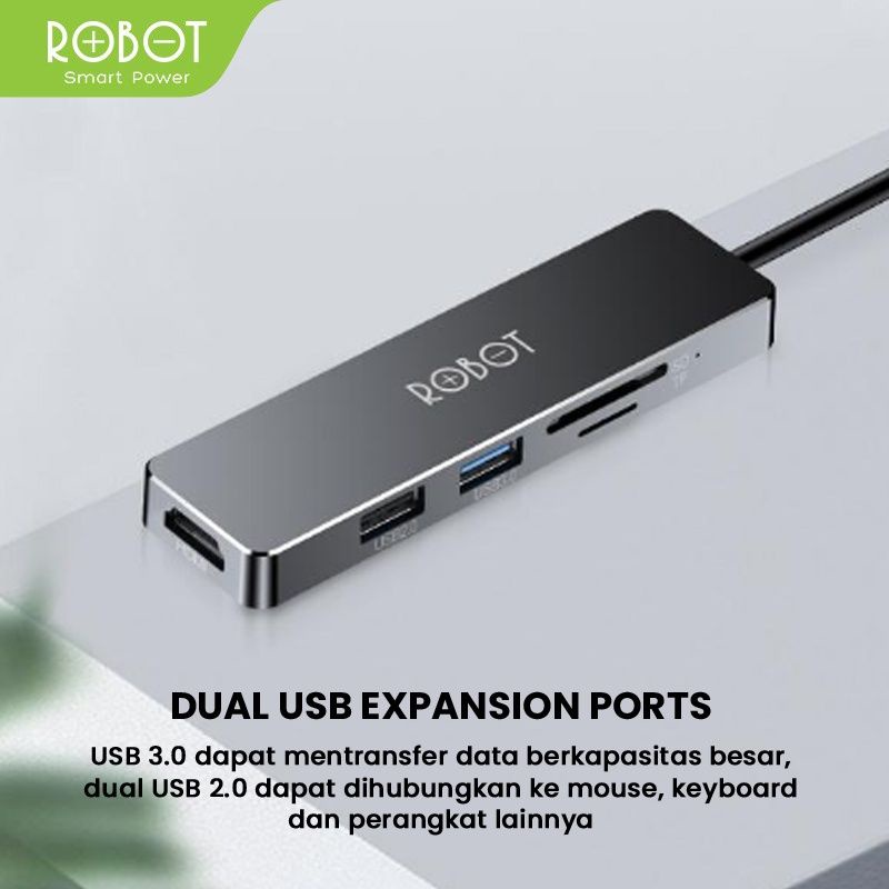 Robot HT240S USB-C HUB Multiport Adapter with HDMI 4K