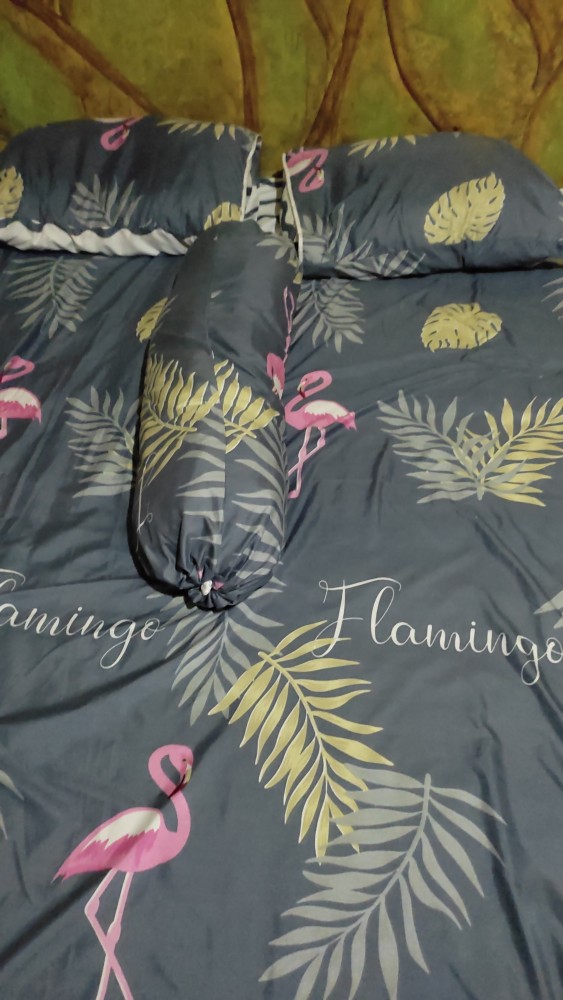 Tambah Tinggi & Bantal Sprei Katun Disperse
