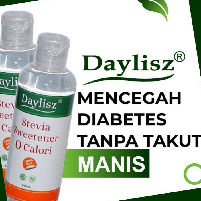 

paket 2 botol DAYLISZ STEVIA SWEETENER PENGGANTI GULA PENDERITA DIABETES