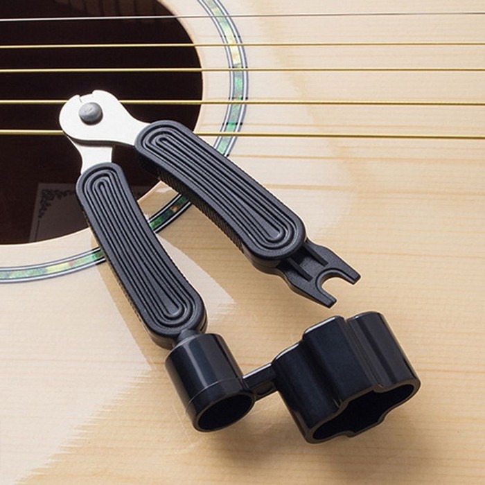 Guitar Tool 3in1 String Winder Bridge Pins Puller Cutter Senar Gitar