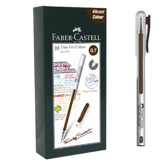 

BAYAR DITEMPAT Faber-Castell True Gel Pen - Dark Brown 0.7 mm/PULPEN GEL/PULPEN LUCU/PULPEN 1 PACK/PENSIL WARNA/PENSIL 2B/PENGHAPUS JOYKO/PENGHAPUS LUCU/RAUTAN PENSIL PUTAR/RAUTAN ELEKTRIK/SPIDOL WARNA/SPIDOL PERMANEN/SPIDOL WHITEBOARD/CORRECTION TAPE