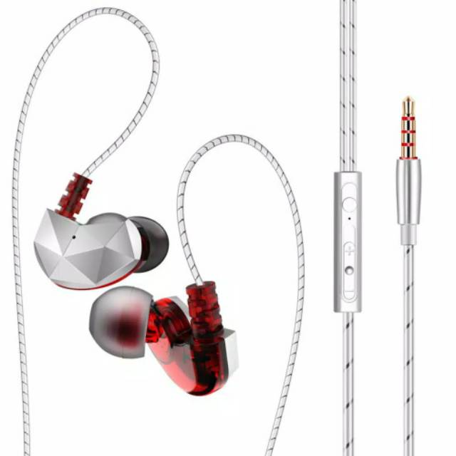 [Dikirim dari Jakarta] QKZ CK6 In-ear Earphone with Microphone HIFI Stereo Bass Sports Headset