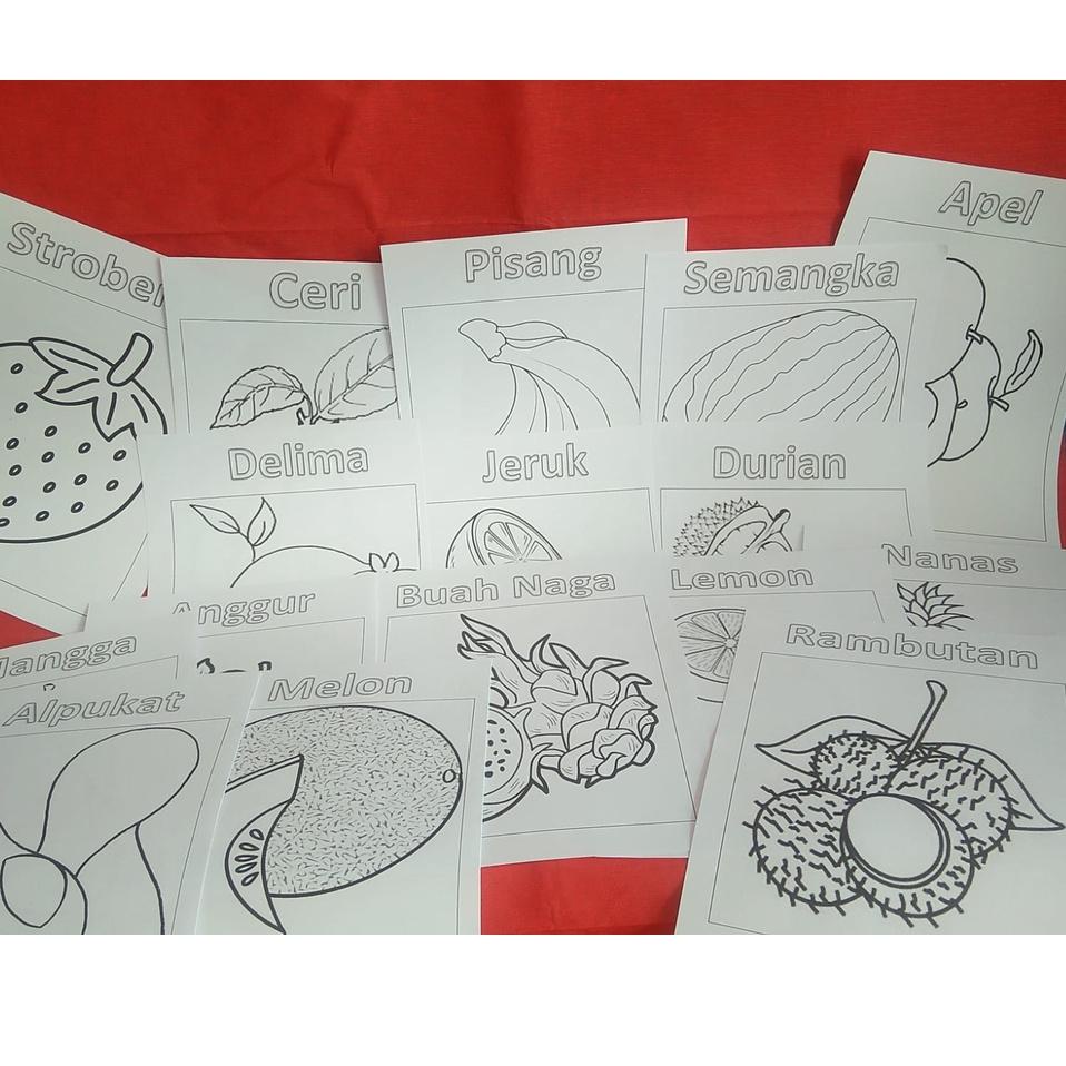 

Telah Hadir.. PAKET Mewarnai Campur Hewan dan Buah isi 46 lembar