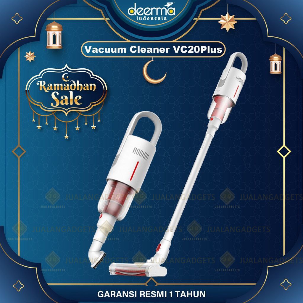 Deerma Vc20 Plus Wireless Vacuum Cleaner Stick Ultra Quite 5500Pa - Garansi Resmi