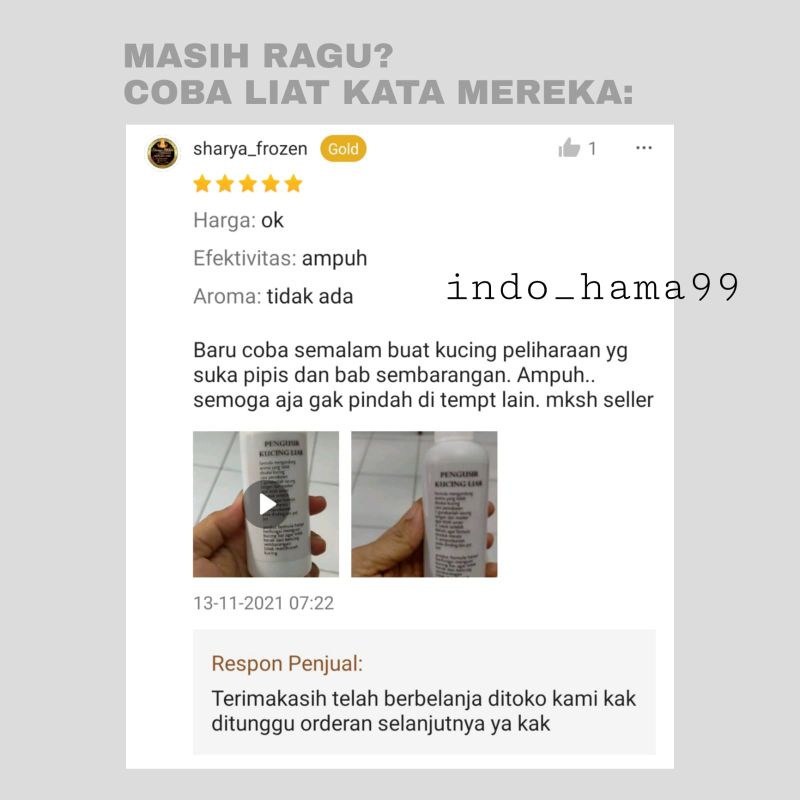 SPRAY PENCEGAH KUCING BUANG AIR SEMBARANGAN KEMASAN 100ML TAMPA MENYAKITI