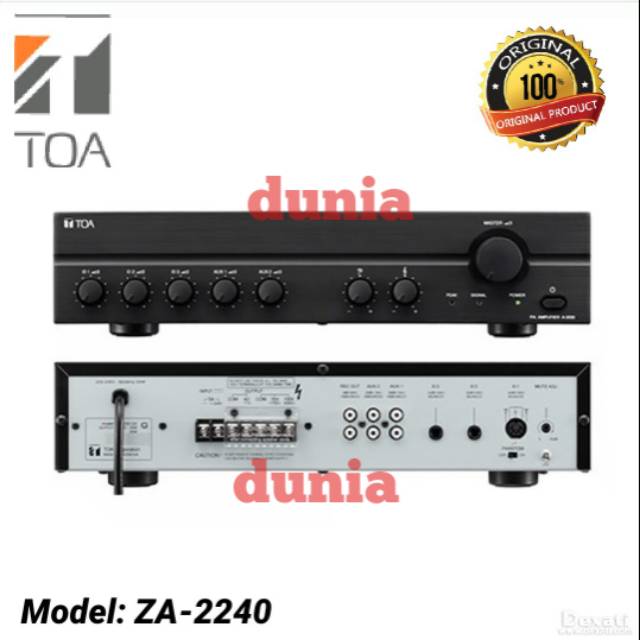 Amplifier TOA ZA-2240 (240 Watt)