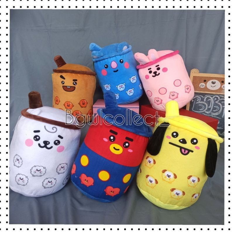 Boneka Boba BT21 Terbaru Bantal Boba BT21 Lucu Imut