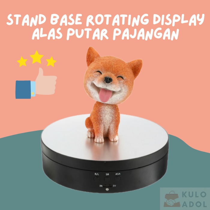 Stand Display Putar Pajangan Alas Putar Fotografi Rotating Display Perhiasan Jam Tangan