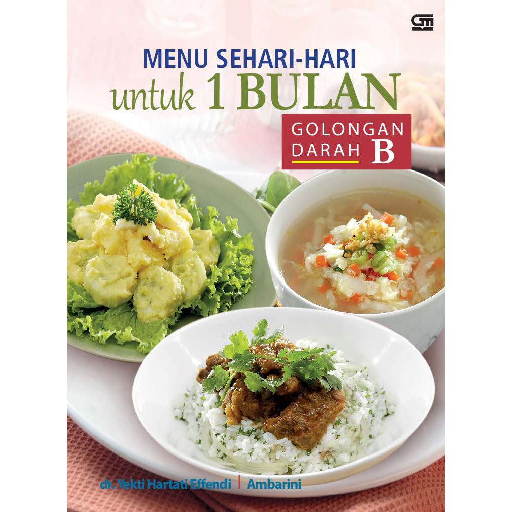 Buku Menu Sehari-hari Untuk 1 Bulan Golongan Darah B | Shopee Indonesia