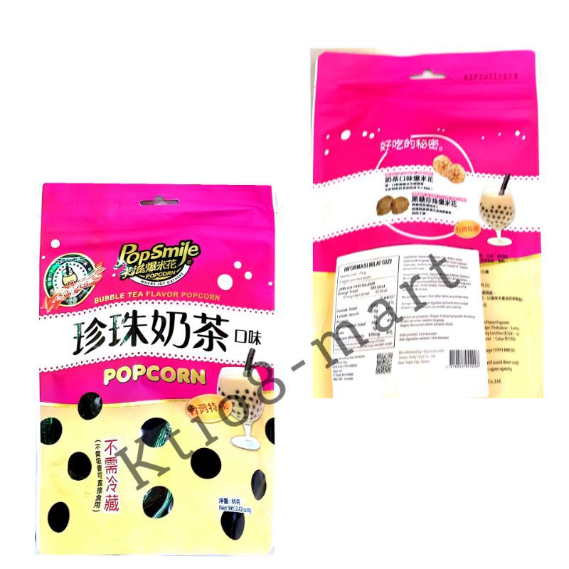 

[NEW] Pop Smile Popcorn Bubble Tea 80gr/impor