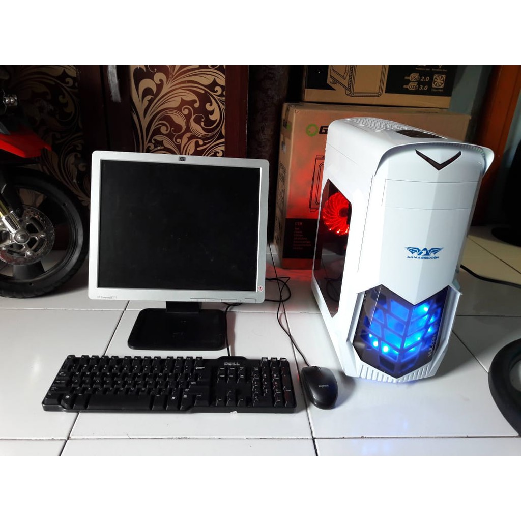 komputer pc / cpu fullset tampilan gaming mewah