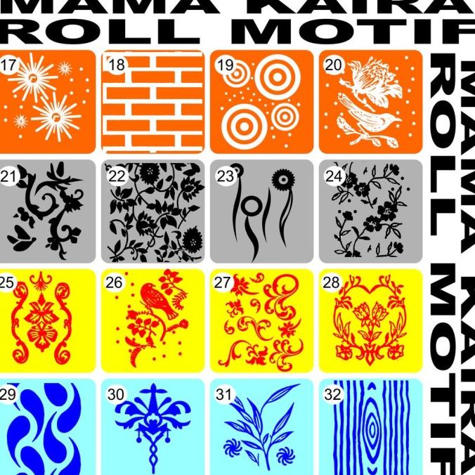 Rol Roll Cat Motif Seperti Sticker Wallpaper Dekorasi Dinding Tembok