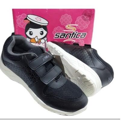 Top Produk.. Sepatu Sekolah Santica Anak Perempuan Laki Double Velcro Perekat Harga Murah Obral