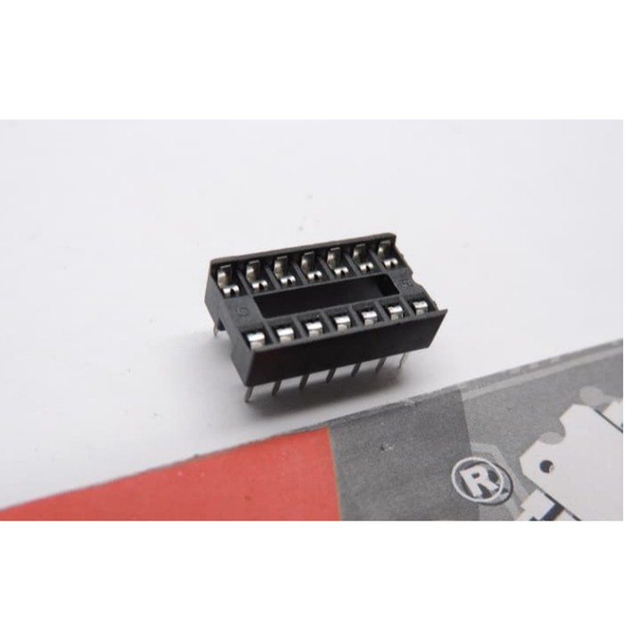 Socket ic 14p 2.54mm 2.54mm Adapter Soket 14pin 14 p pin DIP 2.54 mm