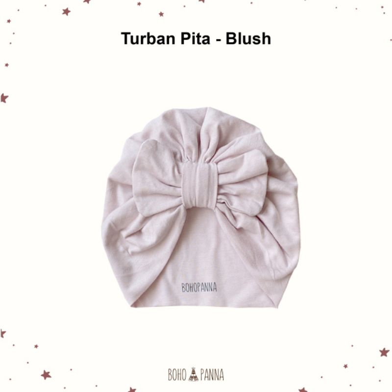 CILLABABY - BOHOPANNA | BOHOBABY TURBAN PITA (Topi Anak Bayi)-Blush