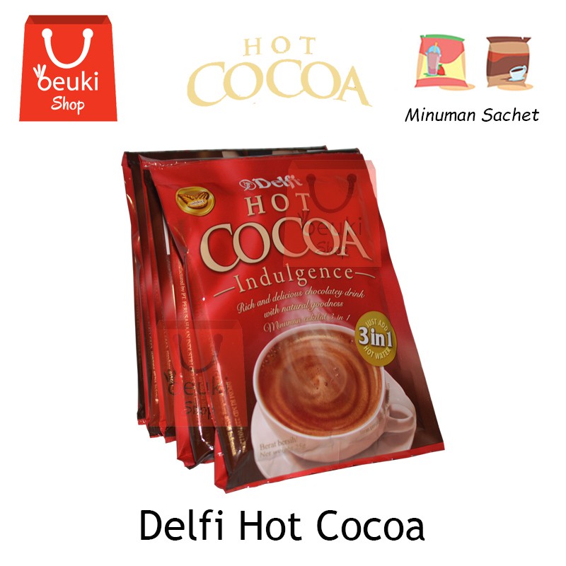 

Delfi Hot Cocoa Minuman Coklat Praktis - 10pcs x 25gr