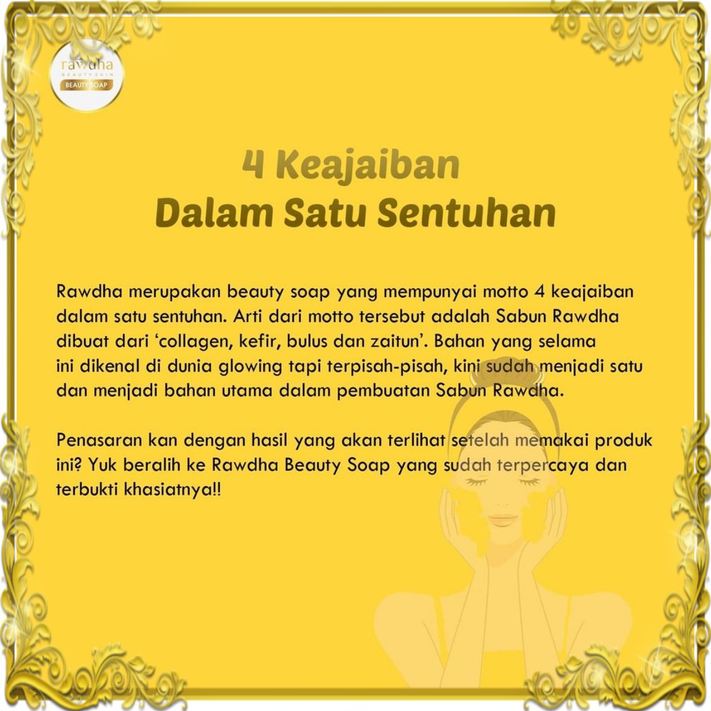 Rawdha Sabun Pemutih Yg Aman BPOM | Sabun Korea Untuk Wajah Glowing
