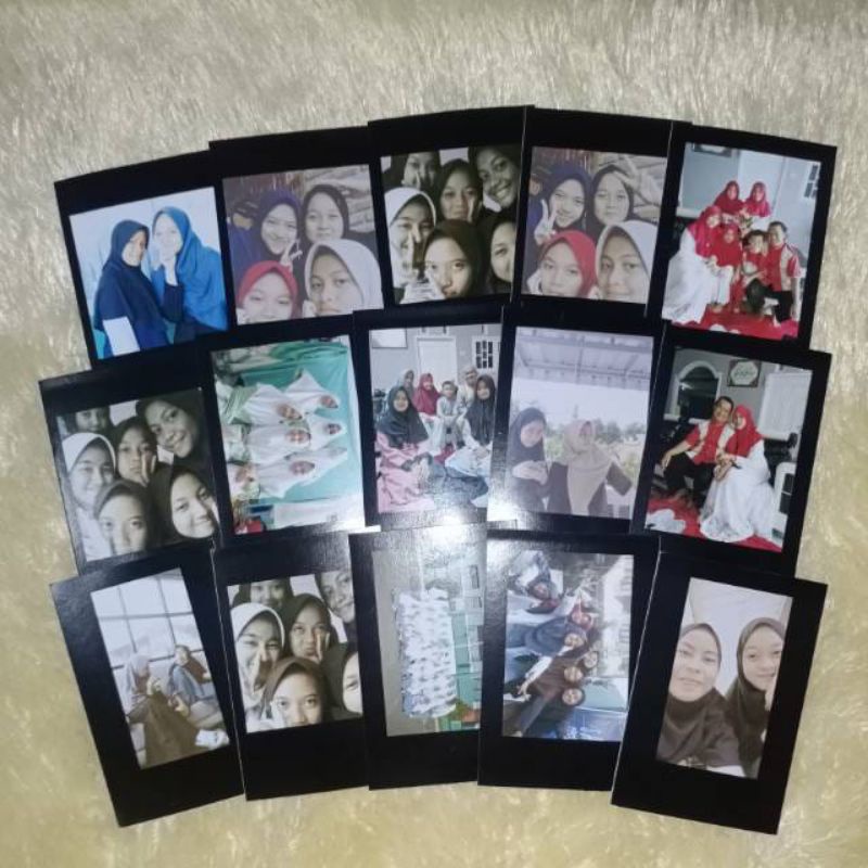 Cetak Polaroid Background Hitam Bisa COD
