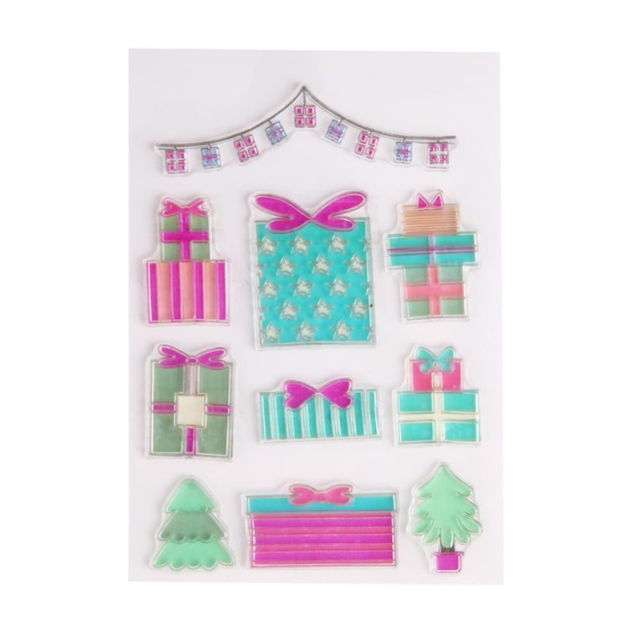 Clear Stamp (Stempel Transparan/Bening) - Gift Box Pattern