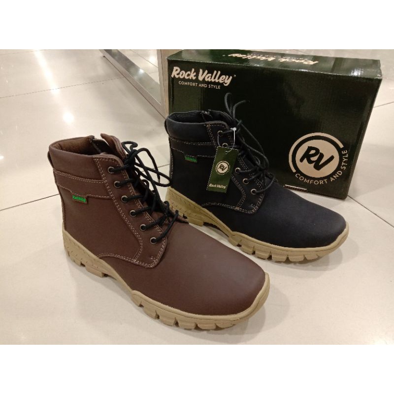 Sepatu Boots pria sepatu aventador pria Rock valley N97.003